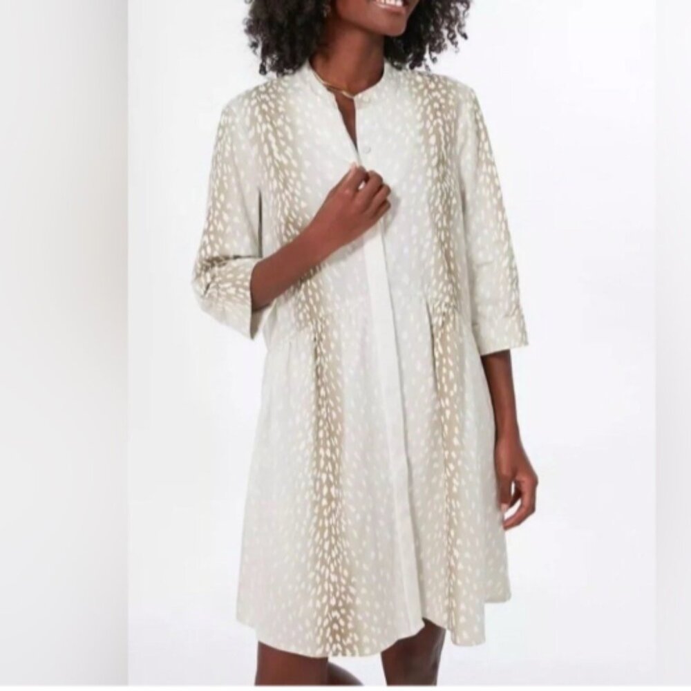 Tuckernuck Cream Printed Mini Dress